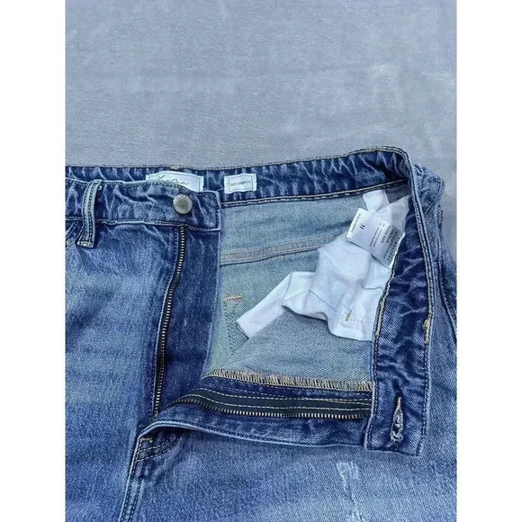 KanCan Jeans Womens 31 Blue 90s Straight Leg Distressed Medium Wash Denim Pocket - Picture 6 of 9